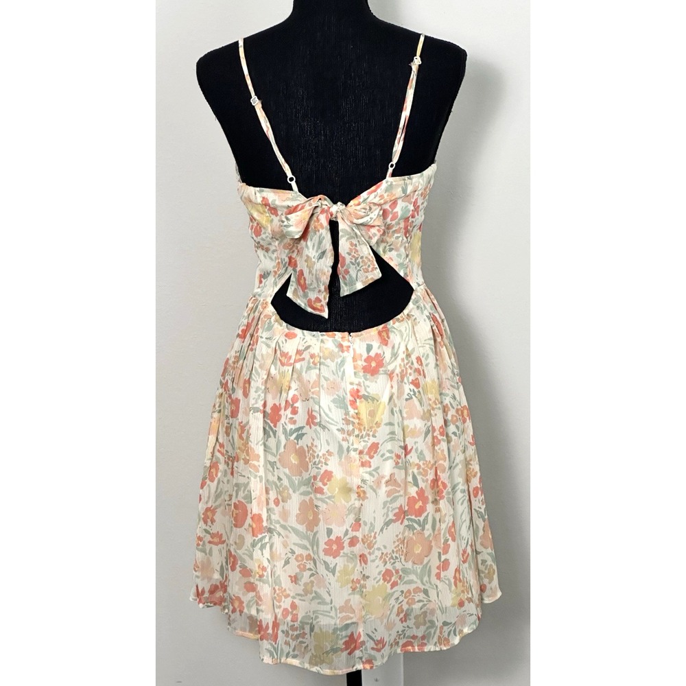 JACK Women's Floral Cut Out Back Sundress Spaghetti Strap Size (4)‎ - Picture 15 of 16